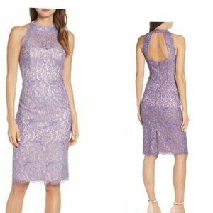 Eliza J Lace halter Neck Sheath Dress Size 4